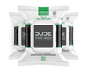 exclude|Three overlaid DUDE Face + Body Energizing Wipes package. Contains 30 two-in-one face and body wipes